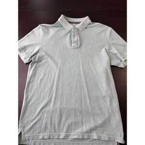 American Eagle Outfitters Sage Green Short-Sleeve Polo